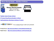 Tablet Screenshot of maxracesoftware.com
